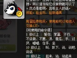 冒险岛宠物养成指南：培养强力助手助力征服世界！